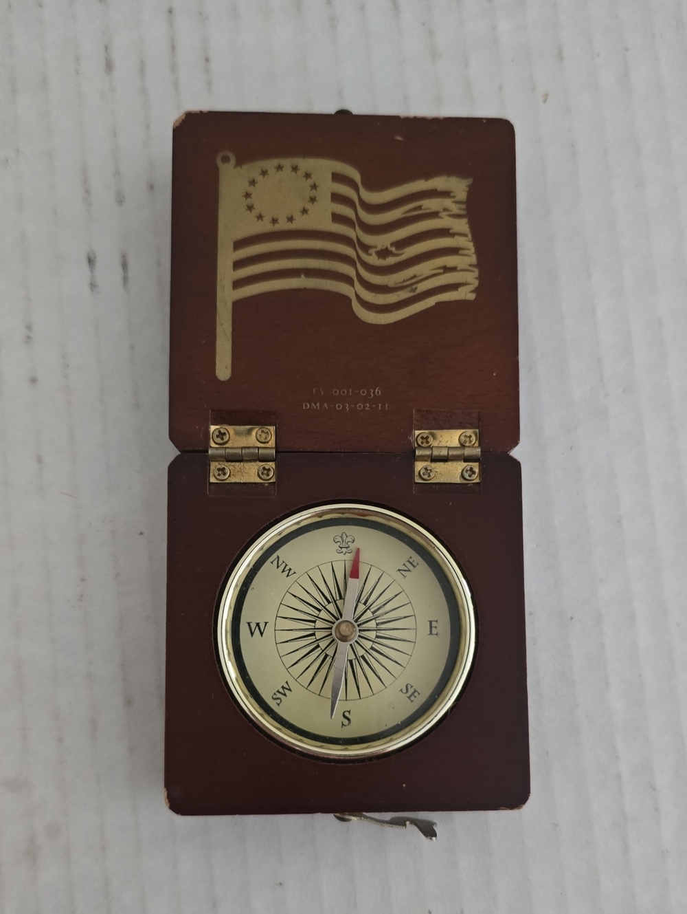Vintage Wooden Compass